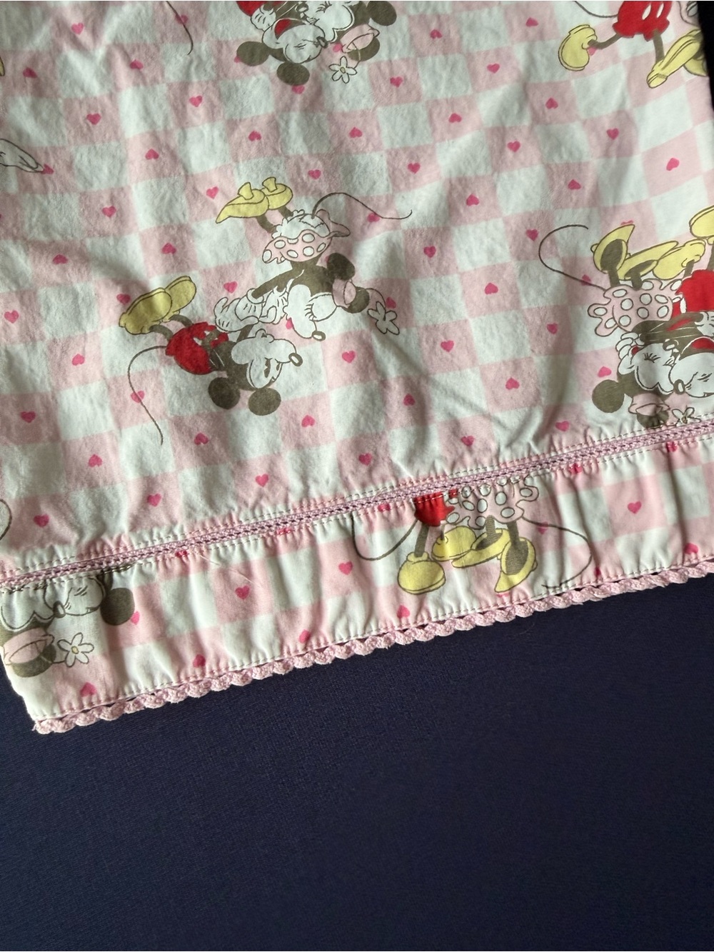 Vintage Disney Store Mickey & Minnie Mouse Pajama Set Pink Women’s Large - Picture 8 of 12